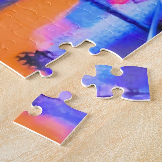 Abstract Background Colorful Legpuzzel (Zijkant)