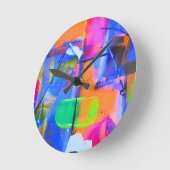Abstract Background Colorful Ronde Klok (Hoek)