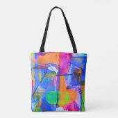 Abstract Background Colorful Tote Bag (Achterkant)
