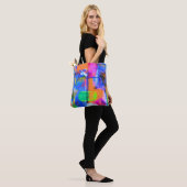 Abstract Background Colorful Tote Bag (Op model)
