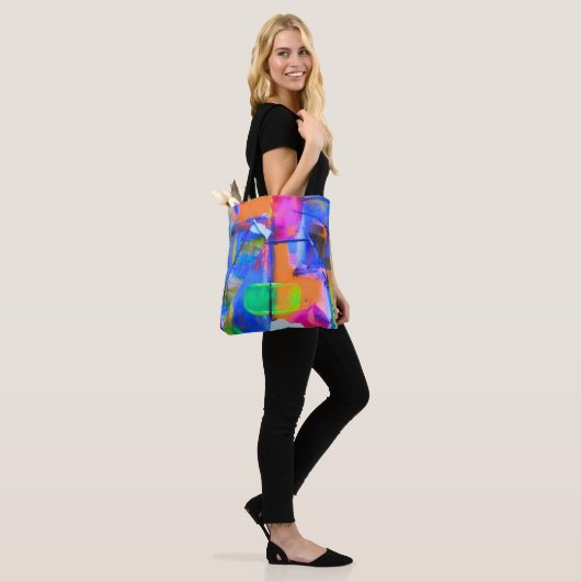 Abstract Background Colorful Tote Bag (Op model)