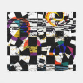 abstract background composition, with strokes, spl fleece deken (Voorkant (Horizontaal))