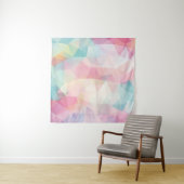 abstract background consisting of trianglesbackgro wandkleed (In Situ (horizontaal))