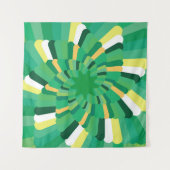 Abstract background Geometric Gradation spiralgeom Wandkleed (Voorkant (horizontaal))