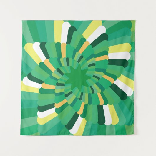 Abstract background Geometric Gradation spiralgeom Wandkleed (Voorkant)