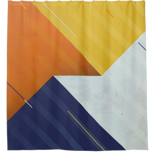 Abstract Background. Grunge texture. Triangle geo Douchegordijn (Voorkant)