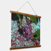 Abstract Background_Holly Branch Hangend Wandkleed (Gebogen)