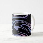 Abstract background. Liquid marble. Background flu Koffiemok (Voorkant rechts)