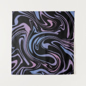 Abstract background. Liquid marble. Background flu Wandkleed (Voorkant)