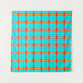 abstract background | multicolored gingham pattern wandkleed (Voorkant (horizontaal))