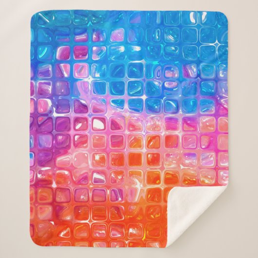 abstract background.multicolored mosaic sherpa deken (Voorkant)