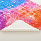 abstract background.multicolored mosaic sherpa deken (3/4)