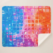 abstract background.multicolored mosaic sherpa deken (Voorkant (horizontaal))