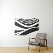 Abstract background of waves. 3D optical illusion- Wandkleed (In situ)