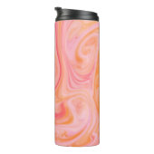 Abstract background texture of swirling or flowing thermosbeker (Geroteerd rechts)