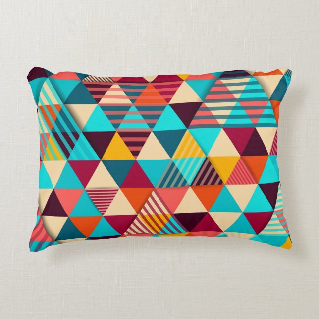 Abstract background with triangle shapes. Modern g Accent Kussen (Voorkant)