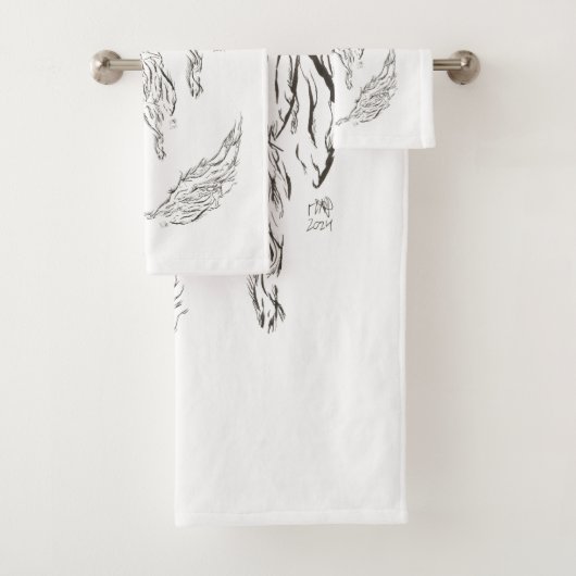 abstract bad handdoek (Insitu)