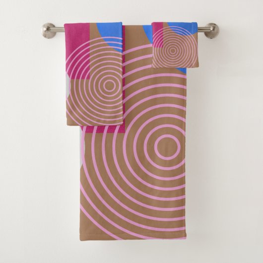 Abstract bad handdoek (Insitu)