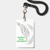 abstract badge (Voorzijde met lanyard)