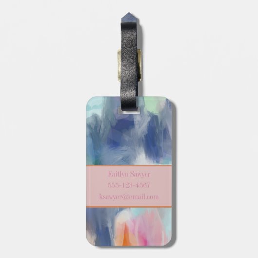 Abstract Bagagelabel (Achterkant verticaal)