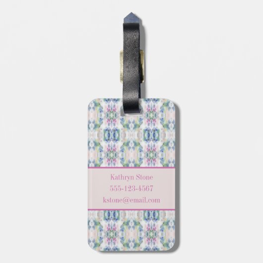 Abstract Bagagelabel (Achterkant verticaal)