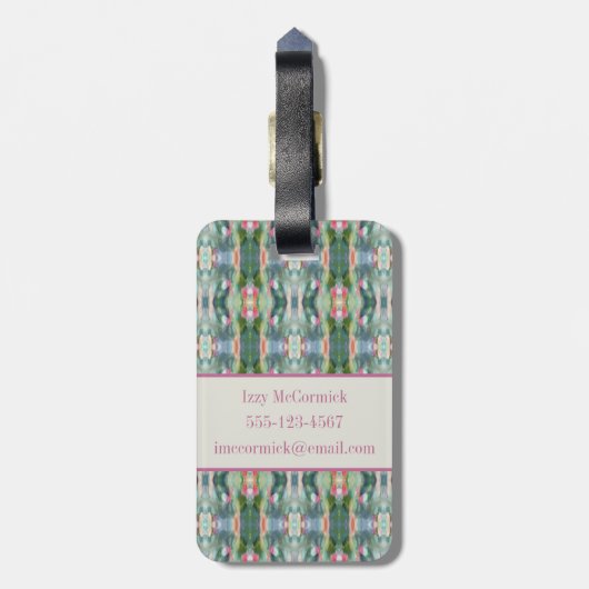 Abstract Bagagelabel (Achterkant verticaal)