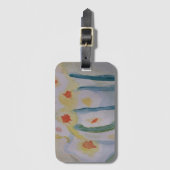 Abstract Bagagelabel Daffodils (Voorkant (verticaal))