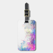 Abstract Bagagelabel drijvende vlinder (Voorkant verticaal)