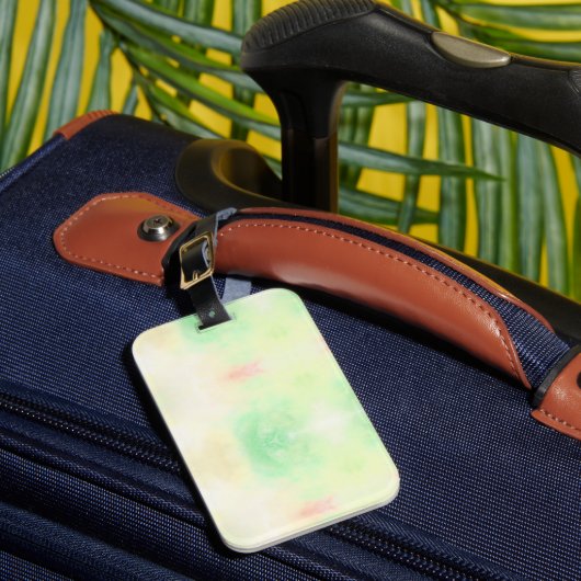 Abstract bagagelabel met een pastel tie-dye patroo (Voorkant Insitu 1)