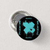Abstract Balans Knop Speldje - Moderne Cyberpunk (Voorkant /achterkant)