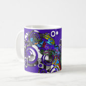 Abstract BALI Gecko Koffiemok (Voorkant links)