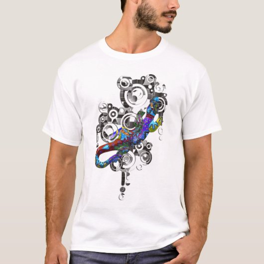 Abstract BALI Gecko T-shirt (Voorkant)