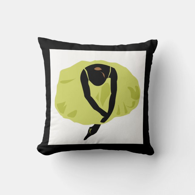 Abstract Ballerina Pillow Kussen (Voorkant)