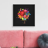 Abstract ballonbandschilderij canvas afdruk (Insitu (Woonkamer))