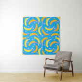 Abstract bananenpatroon wandkleed (In Situ (horizontaal))