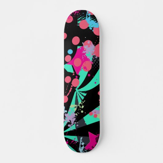 Abstract barstverlies Schaats Persoonlijk Skateboard (Voorkant)