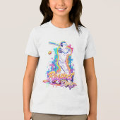 Abstract Baseball Batter Silhouette Respect Tri-Blend Shirt (Voorkant)