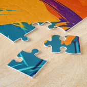 Abstract Basenji-hondenportret Legpuzzel (Zijkant)