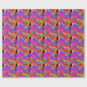 Abstract basispapier voor riolering cadeaupapier (Vlak)