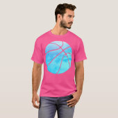 Abstract basketbalontwerp - Motivatie Sport - T-shirt (Voorkant volledig)