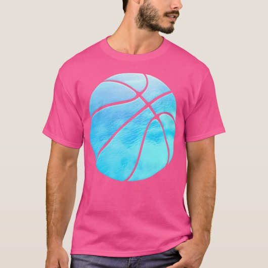 Abstract basketbalontwerp - Motivatie Sport - T-shirt (Voorkant)