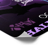 Abstract Bats Promotion Halloween Poster (Hoek)