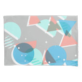 Abstract Bauhaus halve cirkels mod pop art patroon Kussensloop (Voorkant-Links)