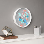 Abstract Bauhaus Halve Cirkels Mod Pop Kunstpatroo<br><div class="desc">Prachtig hedendaags blauw, muntgroen, koraal sinaasappel, en blush roze gekleurde geometrische halve cirkels en vierkanten patroon , elegant, en funky hipster ontwerp voor de fancy artistieke interieurontwerper, artsy mode diva, populaire hippe trendsetter, retro, nouveau deco art stijl, of abstracte grafische digitale geometrische motief liefhebber. Beschikbaar op een verscheidenheid van moderne...</div>