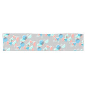 Abstract Bauhaus Halve Cirkels Mod Pop Kunstpatroo Korte Tafelloper (Horizontaal)