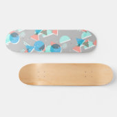 Abstract Bauhaus Halve Cirkels Mod Pop Kunstpatroo Persoonlijk Skateboard (Horizontaal)