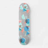 Abstract Bauhaus Halve Cirkels Mod Pop Kunstpatroo Persoonlijk Skateboard (Voorkant)