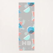 Abstract Bauhaus Halve Cirkels Mod Pop Kunstpatroo Yogamat (Voorkant)