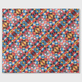 Abstract Bauhaus Pattern Art Wrapping Paper Cadeaupapier (Vlak)