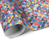 Abstract Bauhaus Pattern Art Wrapping Paper Cadeaupapier (Rol Hoek)